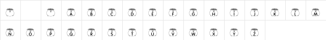 KR Pot O' Gold Regular  glyph index