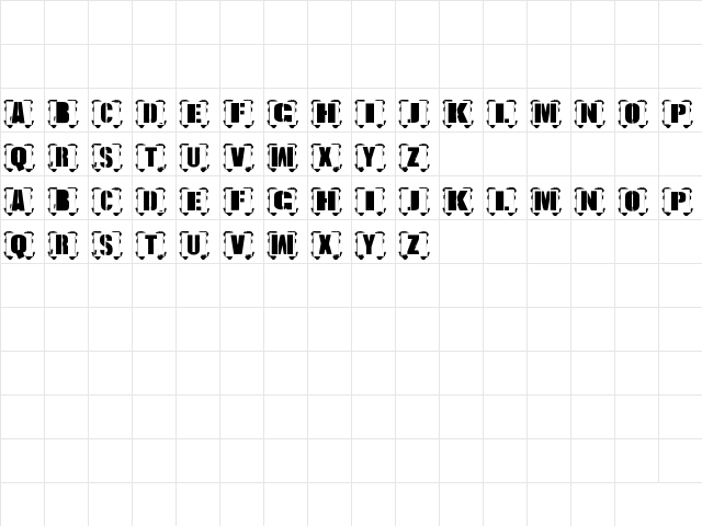 ESTILO URBANO Regular  glyph index