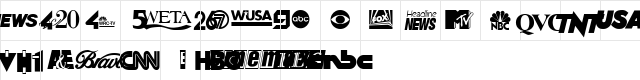 Cable Dingbats Regular  glyph index