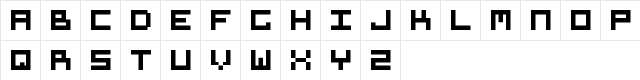 KFAR Regular  glyph index