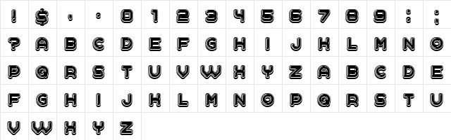 Polished Regular  glyph index