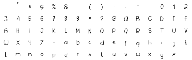 Pig Year Sans Regular  glyph index