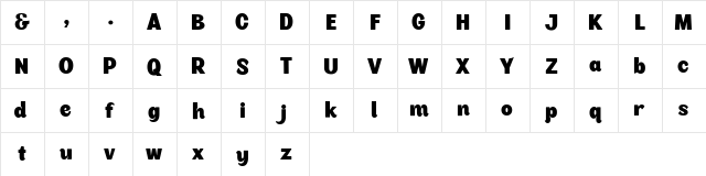 Sedhayu Regular  glyph index