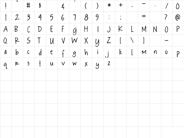 2Peas Magic Forest 2Peas Magic Forest  glyph index