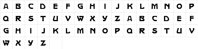 Pepin Press Caps-FA239 Regular  glyph index