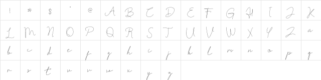 Fribourg Regular  glyph index
