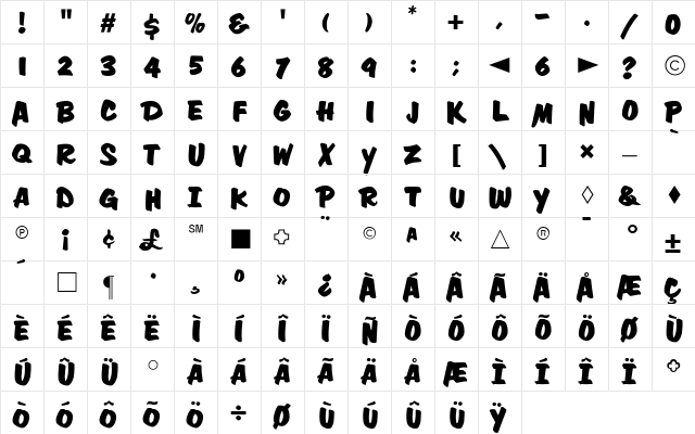 CgDavisonZipBd Medium  glyph index