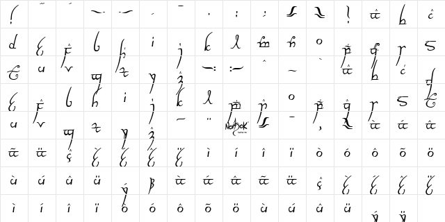 Elvish Ring NFI Regular  glyph index