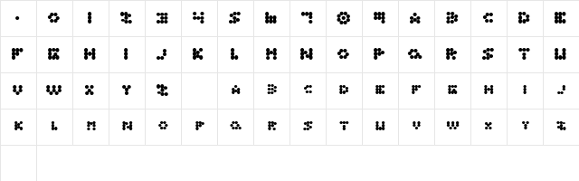 RuttenSpya Regular  glyph index