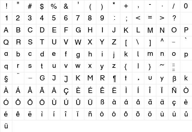 DR HH Normal  glyph index