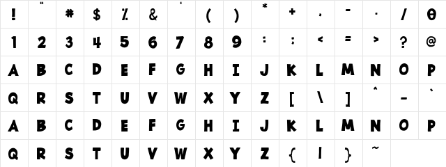 Sayfull Regular  glyph index