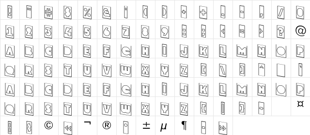 a_GrotoCmOtlDn Regular  glyph index