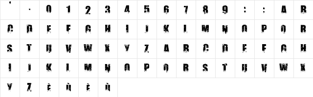 Gardiendherbev2 Regular  glyph index
