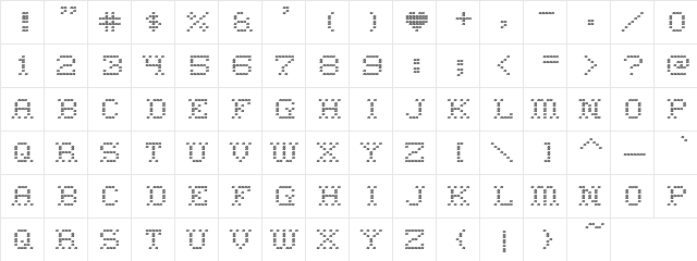 Home Sweet Home Regular  glyph index