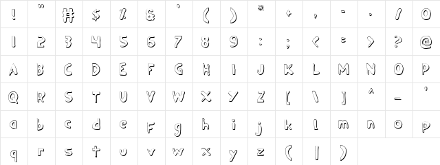 Ozymandias Outline Outline  glyph index
