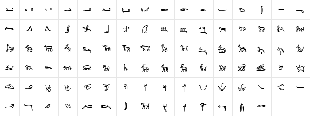 Cartouche2SSK Regular  glyph index