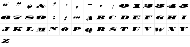 5MetalDNA Regular  glyph index