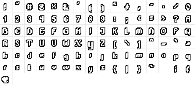 PlopDumpOutline Medium  glyph index