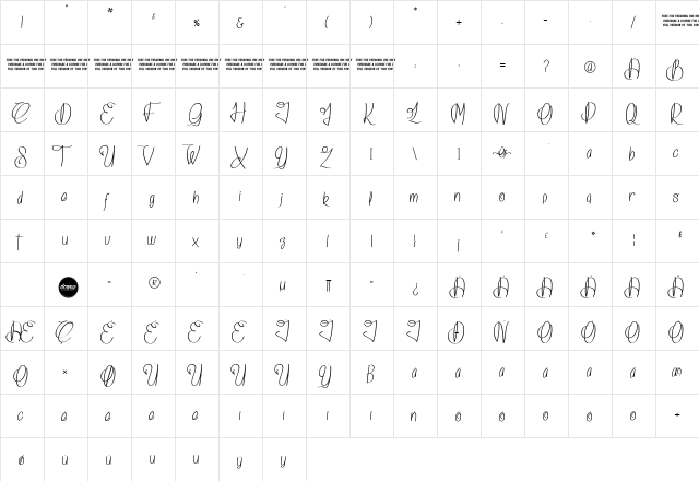Island Of Dreams Regular  glyph index