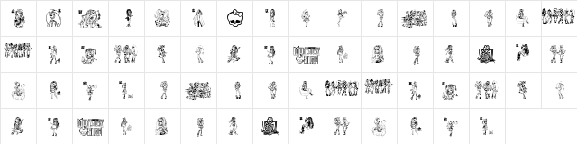 Monster High Regular  glyph index