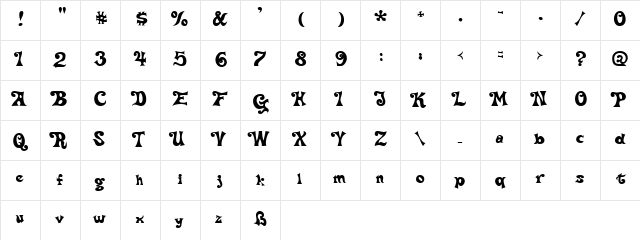 Delta Hey Max Nine Regular  glyph index