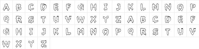 Liquidism Regular  glyph index