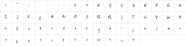 Red Dragon : Francis Dolarhyde Regular  glyph index