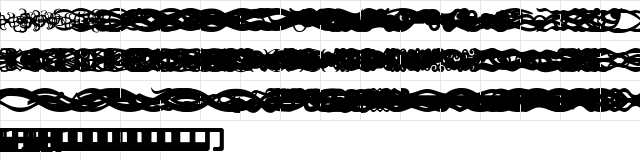 SC Dividers Regular  glyph index