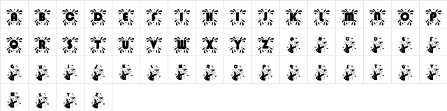 JNKPARTY2 Regular  glyph index