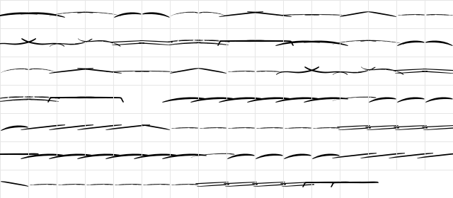 Gladyss Extras  glyph index