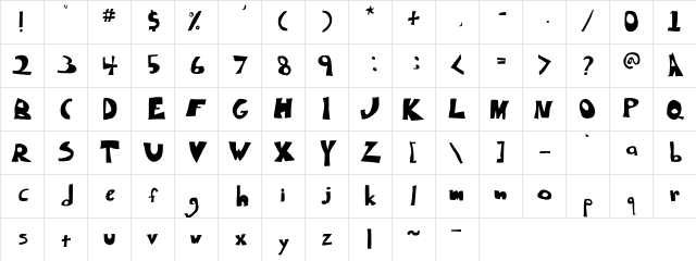 Degergamized Degergamized  glyph index