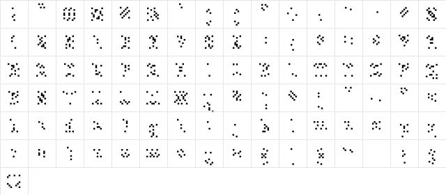 PlopDumpAlias Medium  glyph index