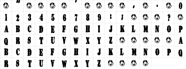 ShoveWhat Regular  glyph index