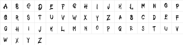 Jocker FREE Regular  glyph index