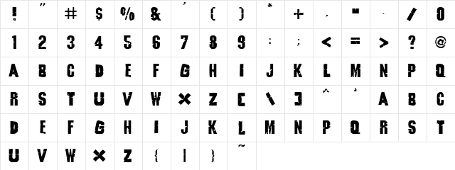 Godzilla   glyph index