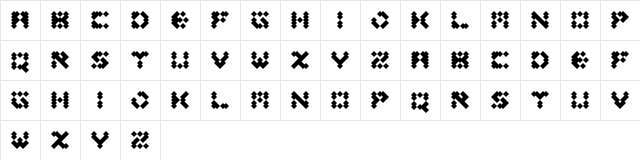 diagosis Regular  glyph index