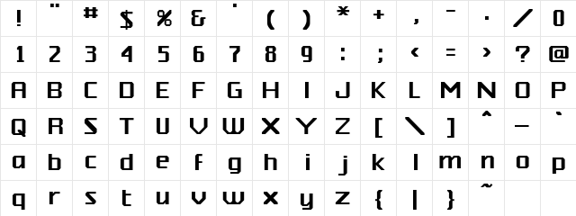 MyraloSSK Regular  glyph index