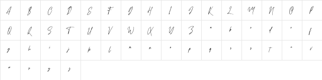 Sattiers Free Regular  glyph index