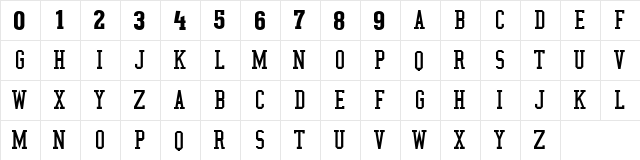 NBA SuperSonics Regular  glyph index