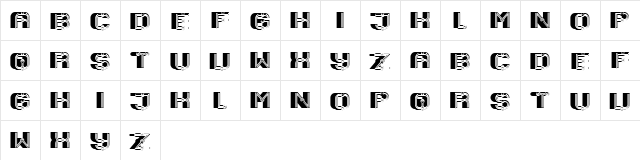 Granary Regular  glyph index