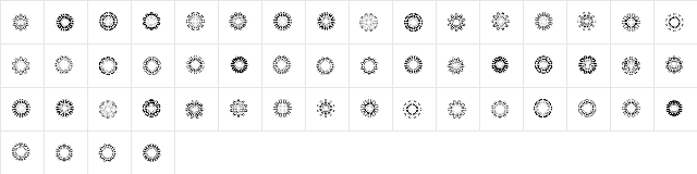 LaMorte13 Regular  glyph index