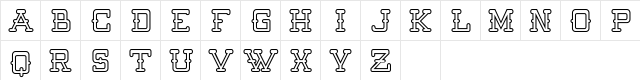 Batter Up Outline Regular  glyph index