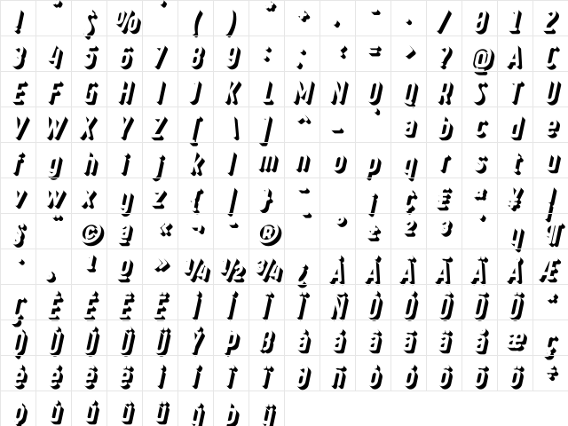 Ruler Volume Outer Deep Regular  glyph index