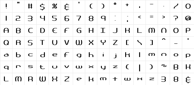 Pneumatics Wide BRK Normal  glyph index