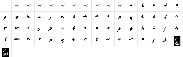 DRAGONFLY saji DRAGONFLY saji  glyph index