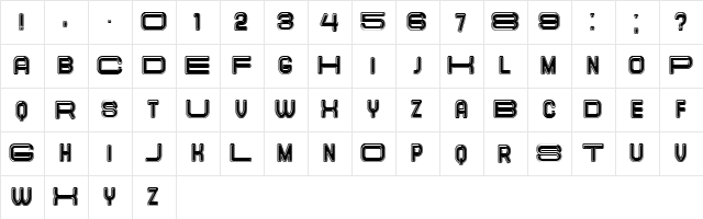 Elastic Letters Filled Regular  glyph index