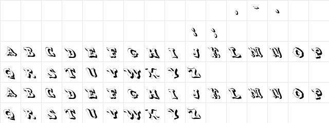 Get Real Regular  glyph index