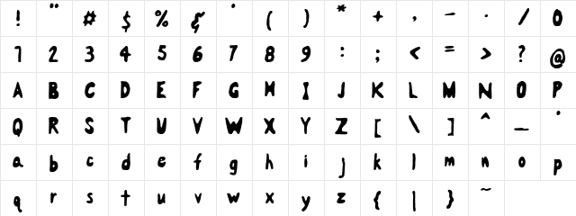Analgesics Regular  glyph index