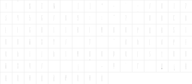 Spirit Light  glyph index