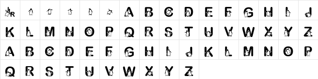 FL Penguin Regular  glyph index